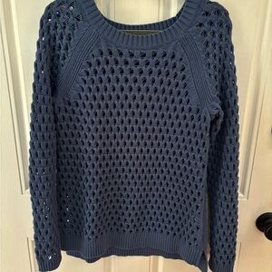 Ladies Talbots Medium Open Stitch Crewneck Sweater